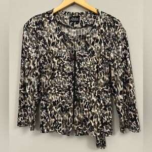 Artex Fashions Patterned Zip-Up Jacket